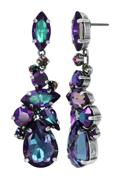 black/violet - Afternoon Tea de Luxe - Konplott earrings